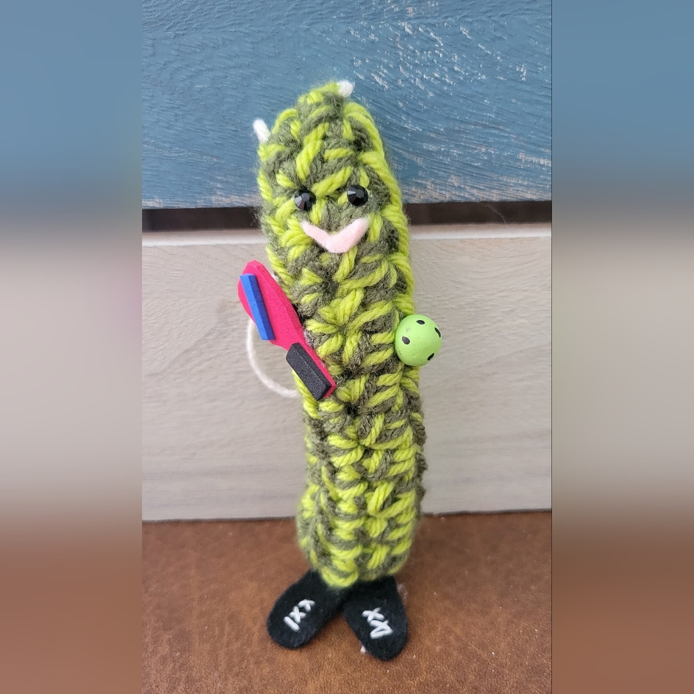 Handcrafted Pickleball 6" Pickle Player